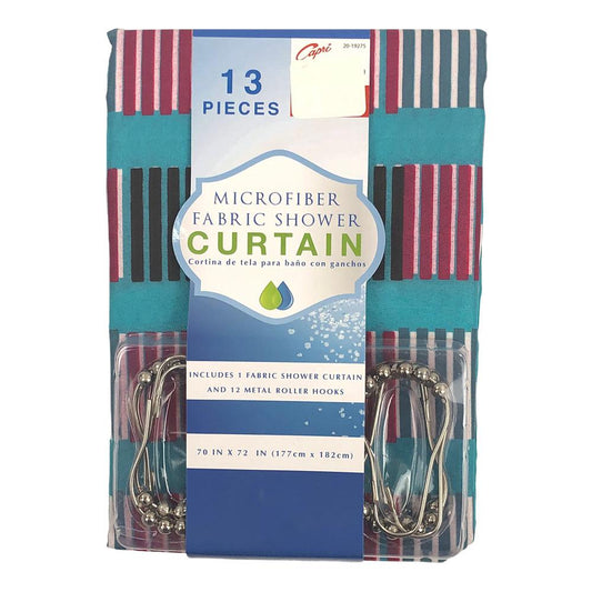 Cortina de Baño Alkam con Ganchos 70" x 72" - Surtido