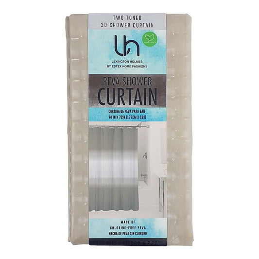 Cortina de Baño Estex Peva 70" x 72" - Gris Claro