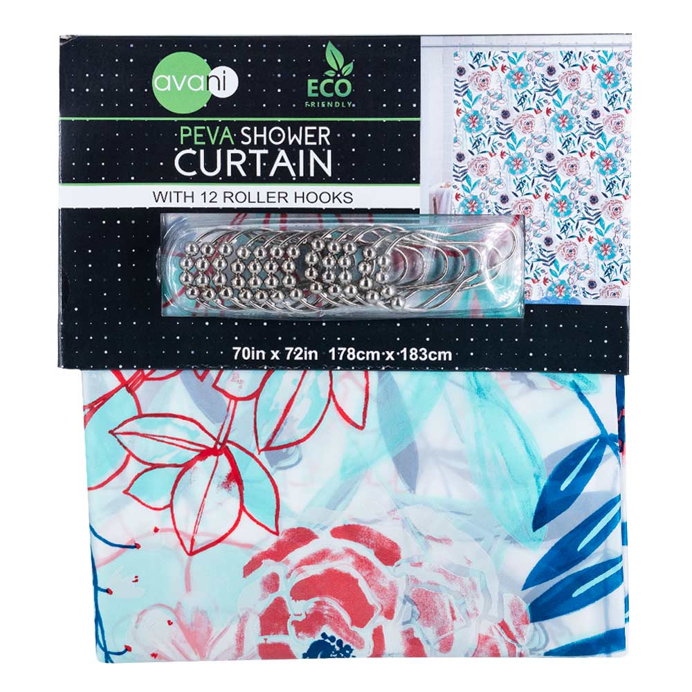 Cortina de Baño Floral Avani de Peva 70" x 72"