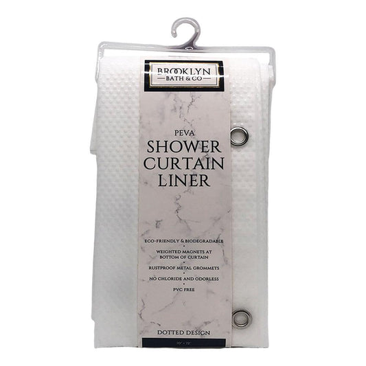Cortina de Baño Home Expressions 70" x 72" Plástico - Blanco