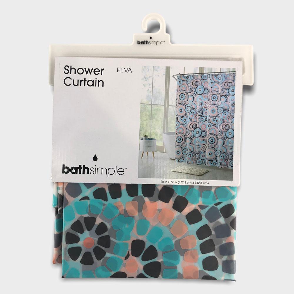 Cortina de Baño Popular Bath Circulo de 70'' x 72''