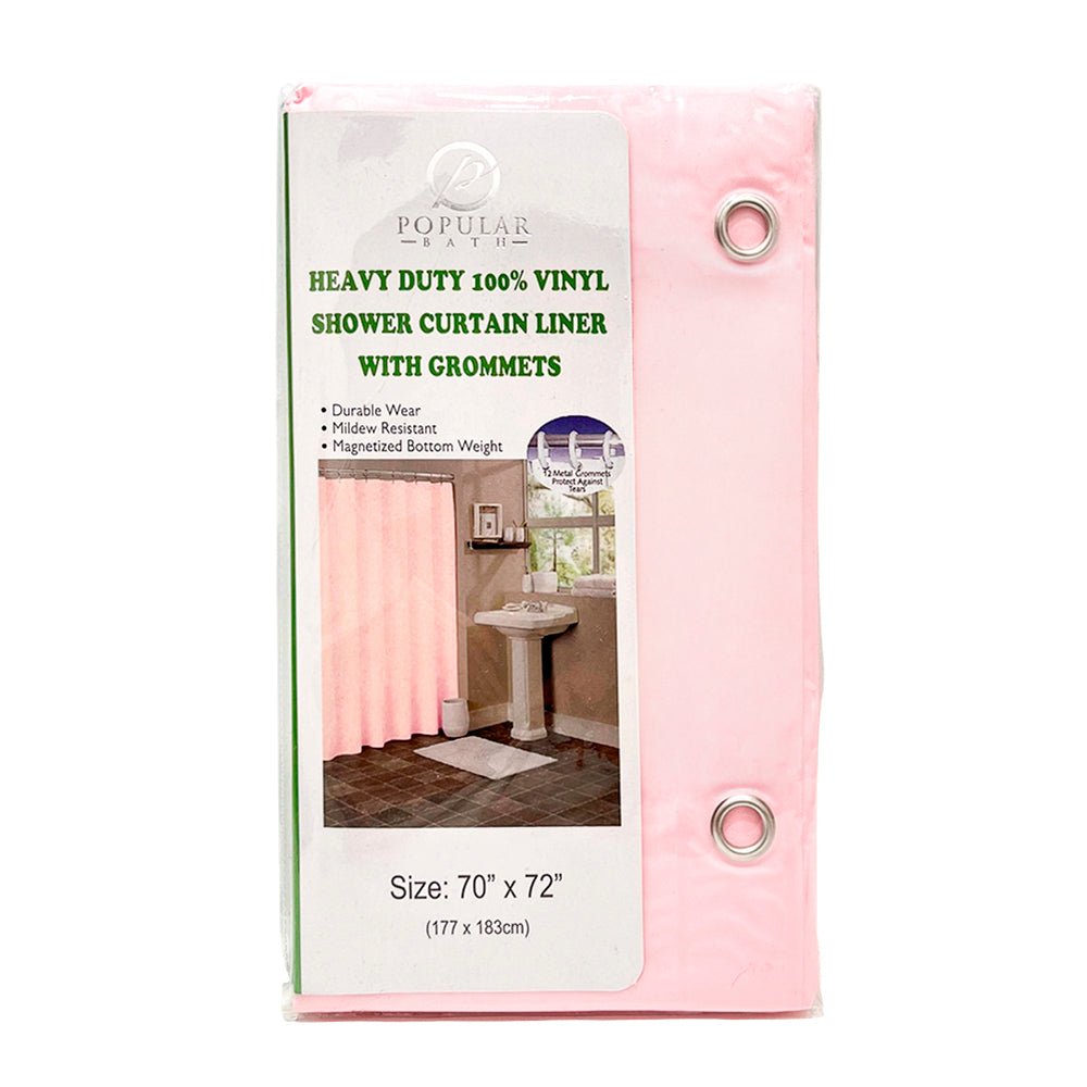Cortina de Baño Popular Bath / Vinil / 70" x 72" - Rose - Popular Bath - Titan.com.pa - 738980905045