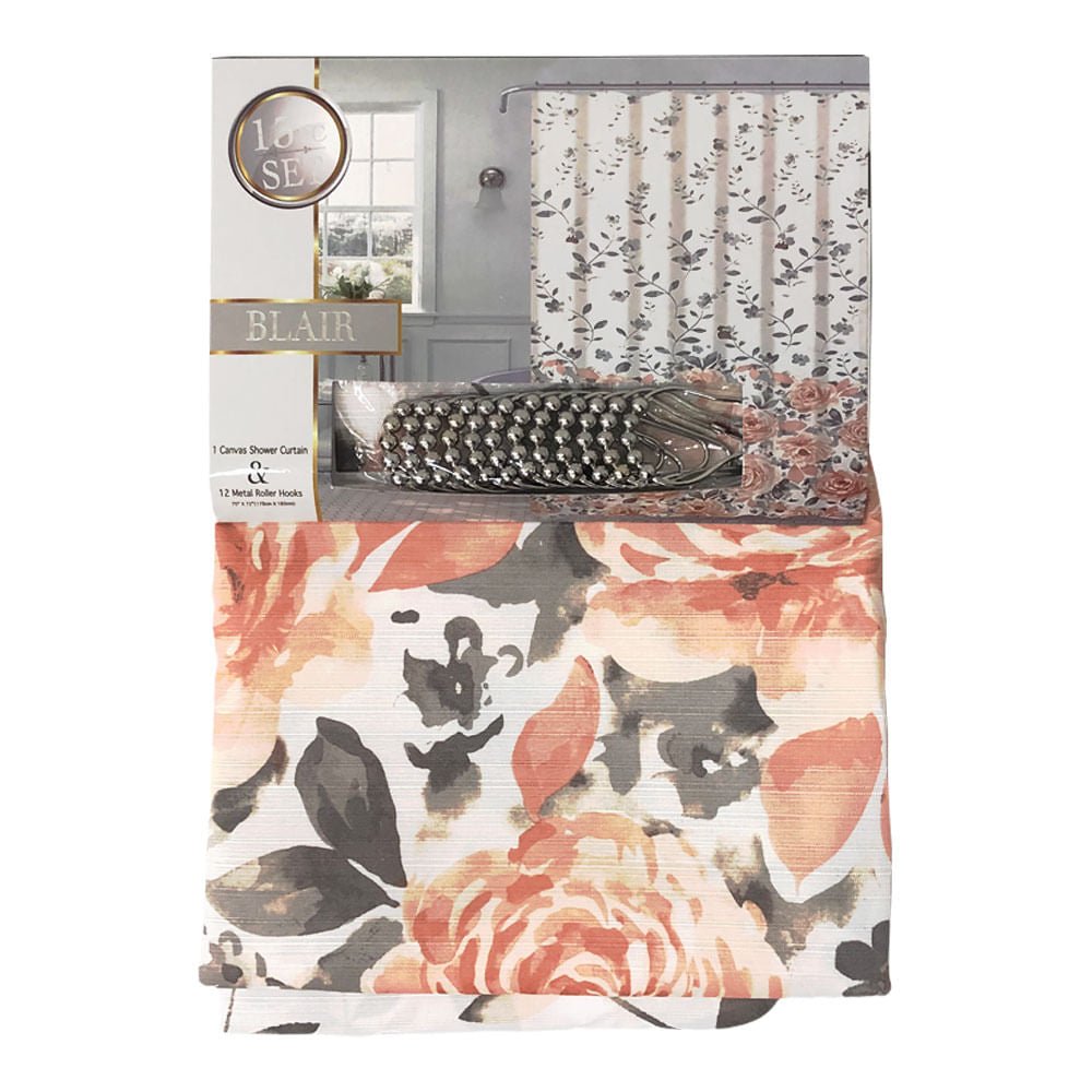Cortina de Baño Sally Textile Blair 13 Piezas 70"x 72"