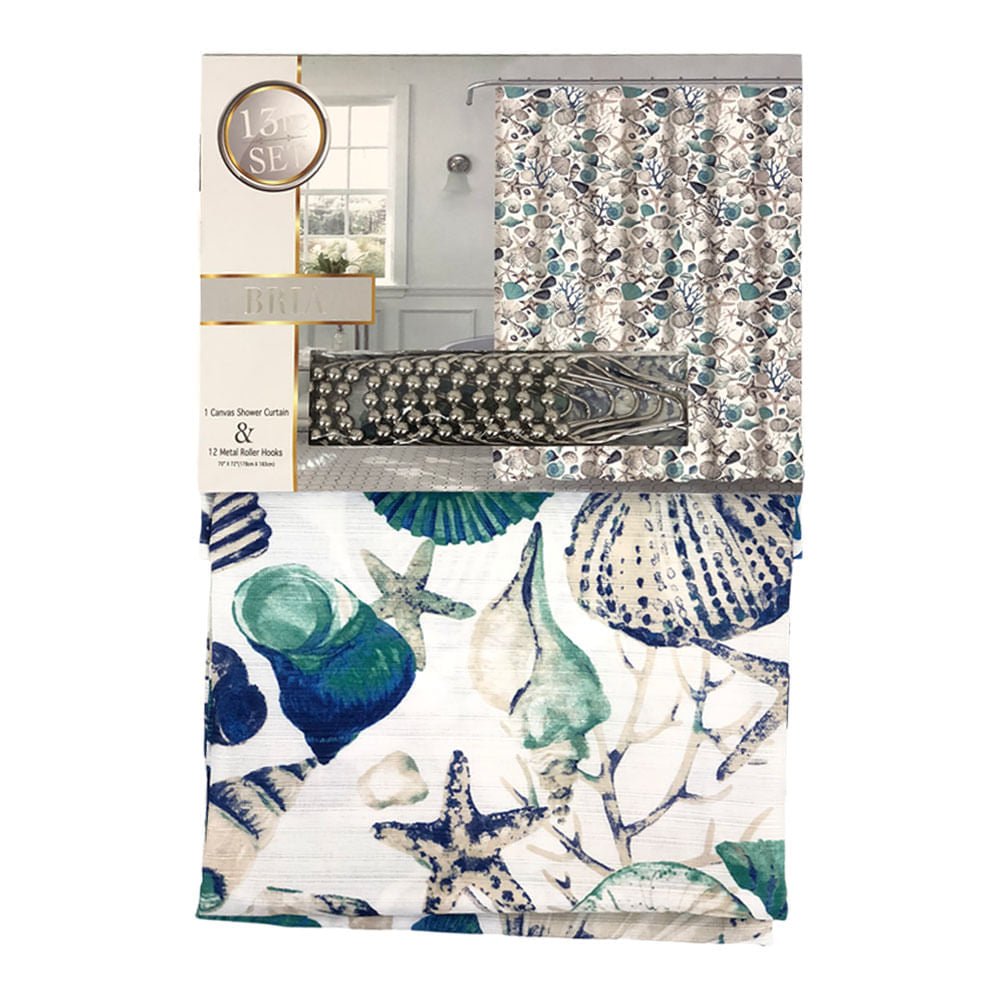 Cortina de Baño Sally Textile Bria 13 Piezas 70x 72