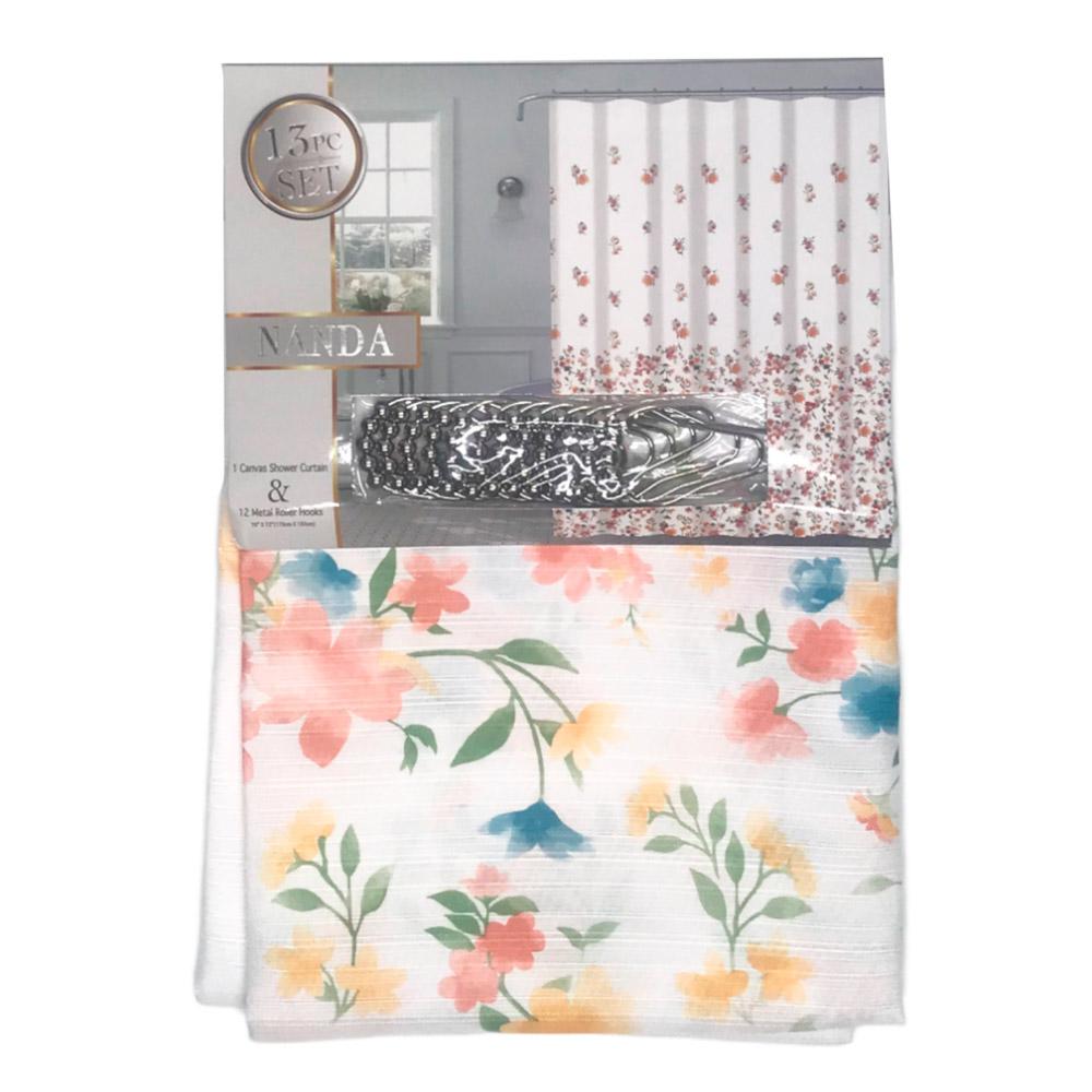 Cortina de Baño Sally Textile Nanda 13 Piezas 70" x 72"