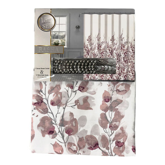 Cortina de Baño Sally Textile Rasha 13 Piezas 70"x 72"