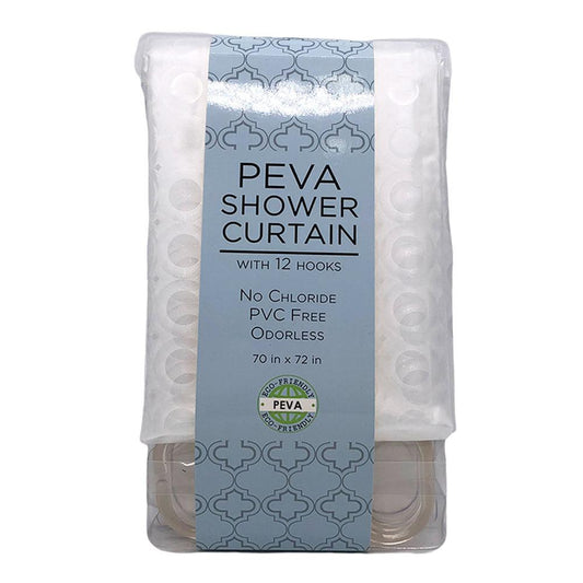 Cortina de Baño Sultan´s Linen Con Aros de Peva 70" x 72" - Surtido