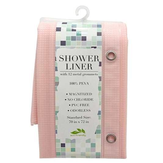 Cortina de Baño Sultans Linen´s de Peva 70" x 72" - Rosa Claro