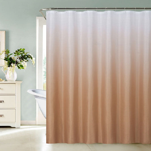 Cortina De Baño Tela Ombre 70" x 72" - Mostaza
