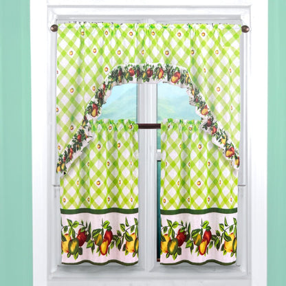 Cortina de Cocina 3 Piezas Rt Designer Estampada Apple - Rt Designer - Titan.com.pa - 196210051502