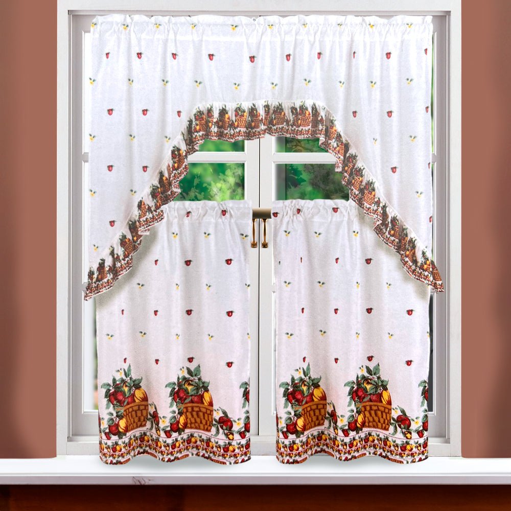 Cortina de Cocina 3 Piezas Rt Designer Estampada Fruit Basket - Rt Designer - Titan.com.pa - 845951017017