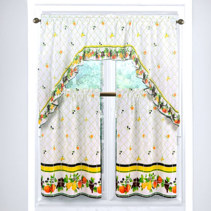 Cortina de Cocina 3 Piezas Rt Designer Estampada Fruit Medley - Rt Designer - Titan.com.pa - 845951046307