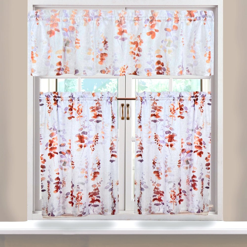 Cortina de Cocina Adela Regal Home 56" x 36" / 3 Piezas / Estampada - Neutral - Regal Home - Titan.com.pa - 678298338459