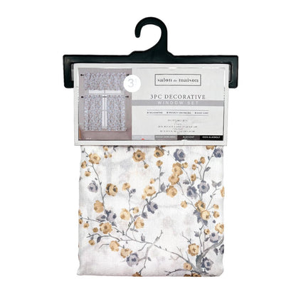 Cortina de Cocina Arlo Regal Home 56" x 36" / 3 Piezas / Estampada - Gold - Regal Home - Titan.com.pa - 678298338367
