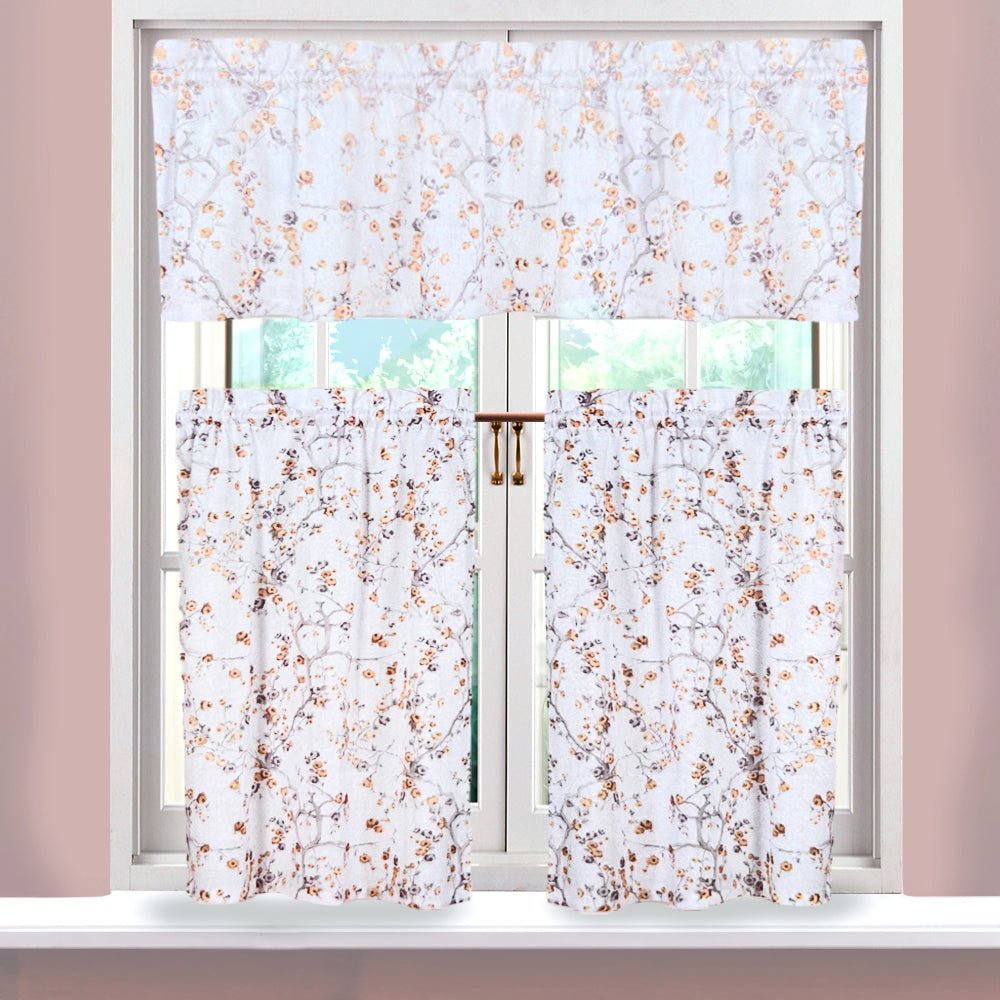 Cortina de Cocina Arlo Regal Home 56" x 36" / 3 Piezas / Estampada - Gold - Regal Home - Titan.com.pa - 678298338367