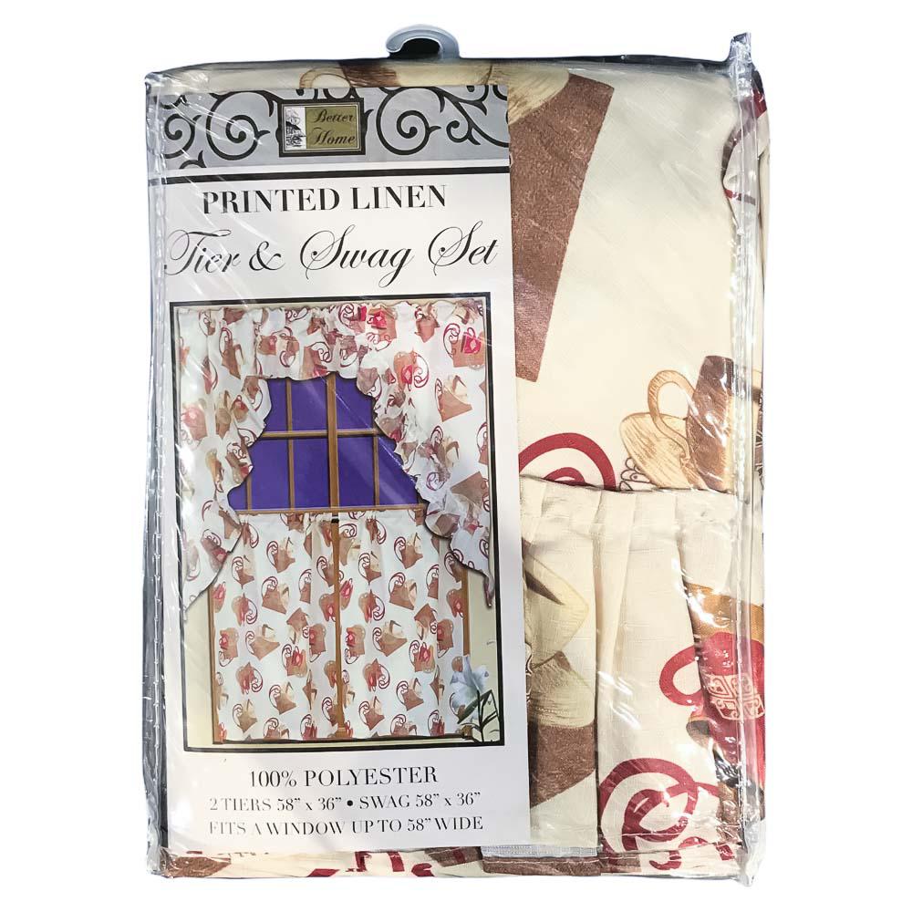 Cortina de Cocina Better Home Estampada 2 Piezas - Surtido
