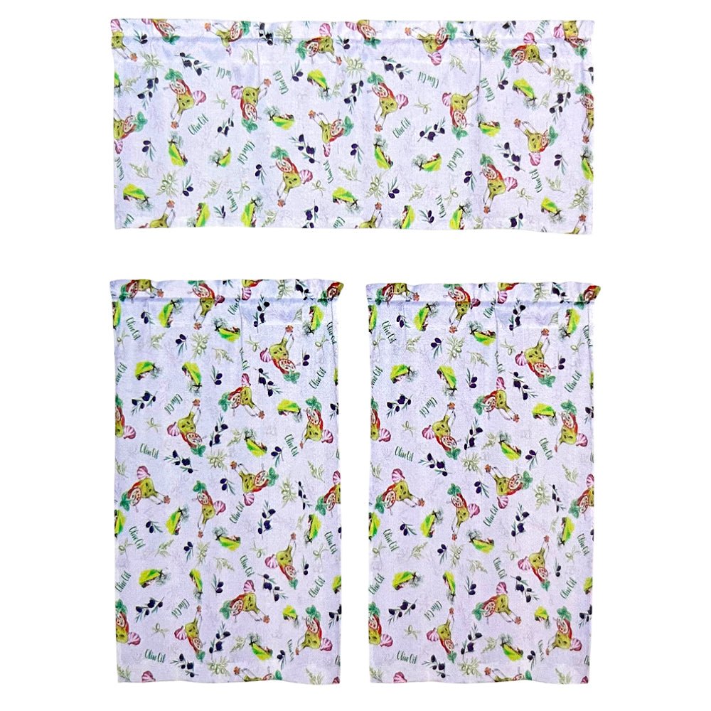 Cortina de Cocina / Home Elegance / Estampada Olive - Home Elegance - Titan.com.pa - 2100000664573