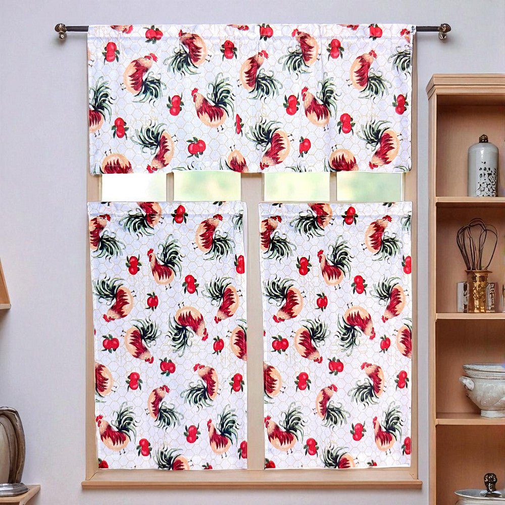 Cortina de Cocina / Home Elegance / Estampada Rooster - Home Elegance - Titan.com.pa - 2100000689521