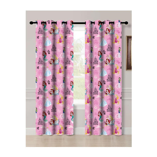 Cortina Disney Princesa Infantil Con Aros 55" x 84"