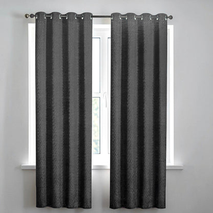 Cortina Doha Home Elegance / Charcoal con Aros – 54" x 84" - Home Elegance - Titan.com.pa - 2100000832842