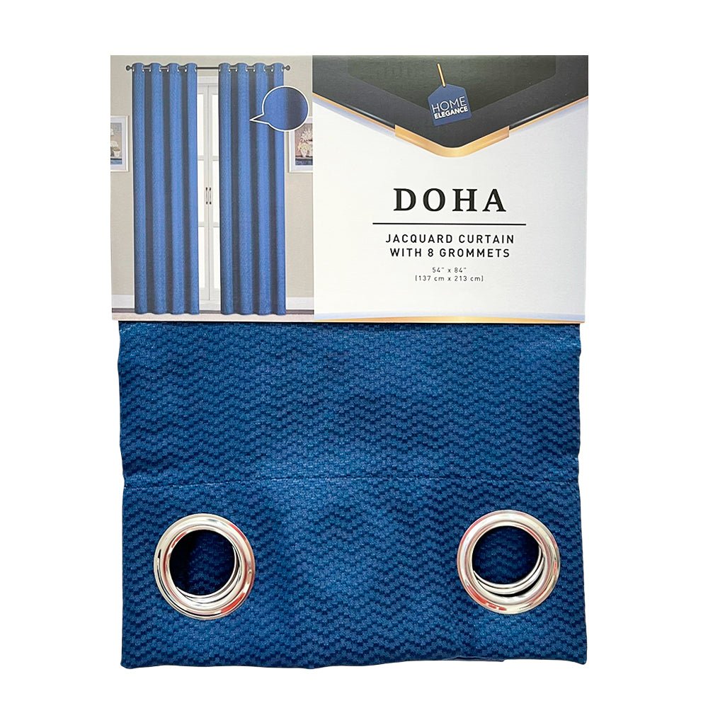 Cortina Doha Home Elegance / Navy con Aros – 54" x 84" - Home Elegance - Titan.com.pa - 2100000437559