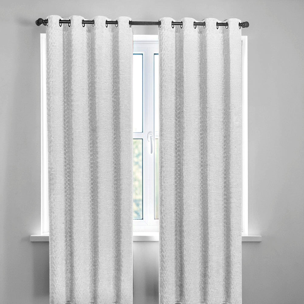 Cortina Doha Home Elegance / White con Aros – 54" x 84" - Home Elegance - Titan.com.pa - 2100000588152