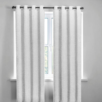 Cortina Doha Home Elegance / White con Aros – 54" x 84" - Home Elegance - Titan.com.pa - 2100000588152