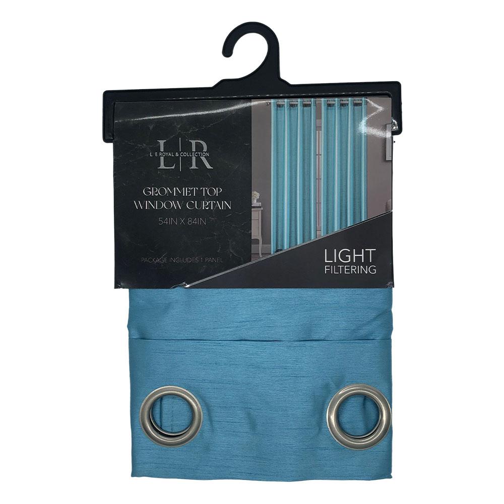 Cortina Eastern Be Artistic Con Aros 54" x 84" - Azul Claro