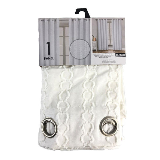 Cortina Elanor Popular Bath Con Aros de 54" x 84" - Blanco