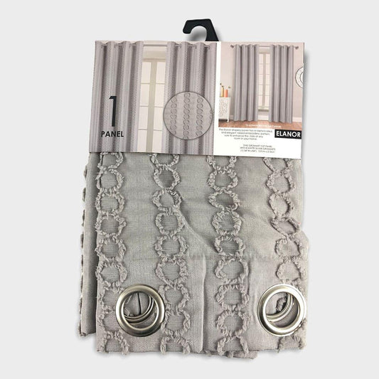 Cortina Elanor Popular Bath Con Aros de 54" x 84" - Gris Claro
