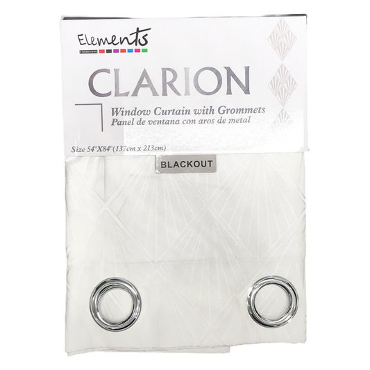 Cortina Elements Furniture Clarion Blackout Con Aros 54" x 84" - Amarillo Claro