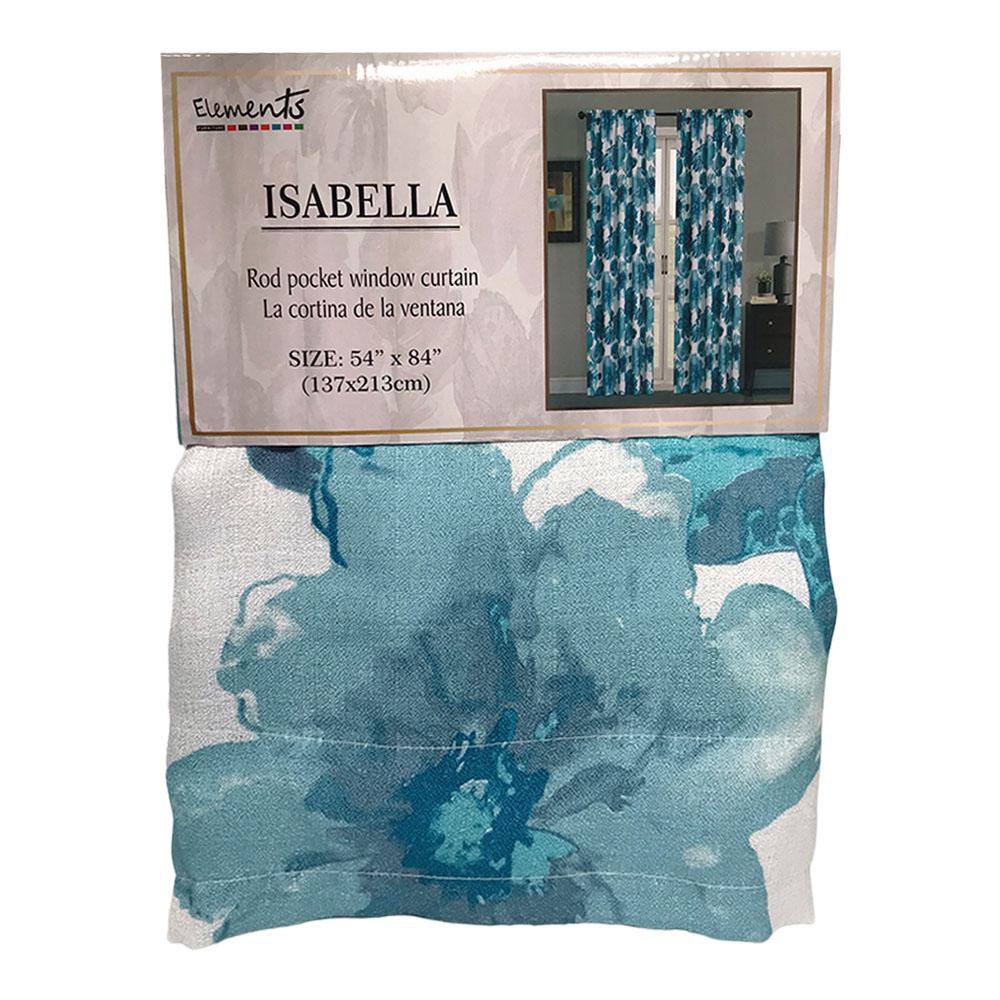 Cortina Elements Furniture Isabella Con Aros 54" x 84" - Menta
