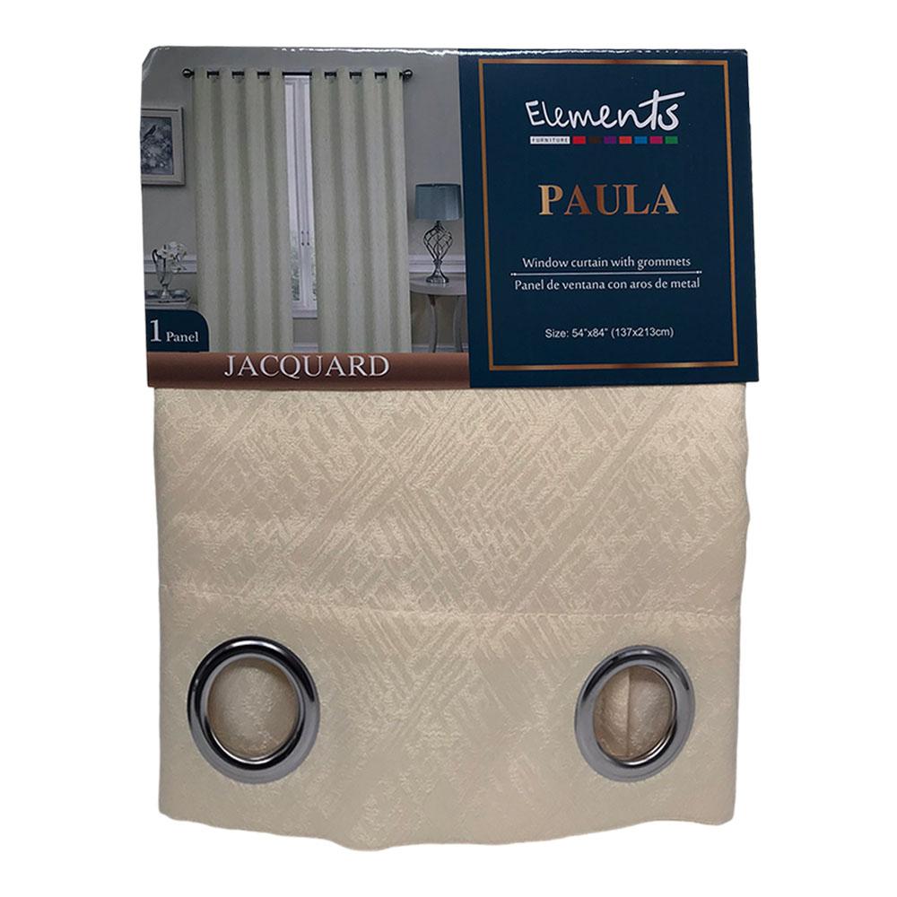 Cortina Elements Furniture Paula Con Aros 54" x 84" - Beige