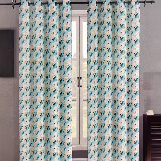 Cortina Elements Silene - Blackout 54 x 90" - Verde Aqua con Aros - Elements - Titan.com.pa - 2100000356836
