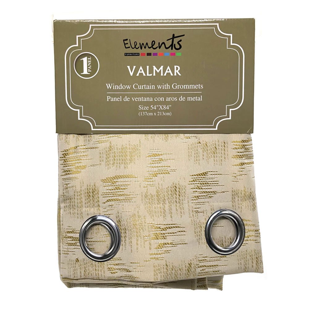 Cortina Elements Valmar Con Aros 54" x 84" - Verde oliva