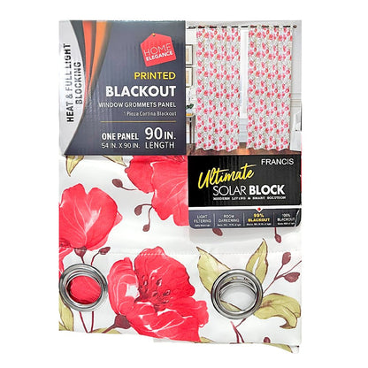 Cortina Francis 52" x 90" Blackout Roja / Home Elegance - Home Elegance - Titan.com.pa - 2100000719709