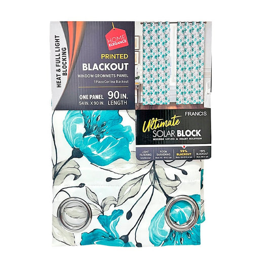 Cortina Francis 52" x 90" Blackout Teal / Home Elegance - Home Elegance - Titan.com.pa - 2100000749232