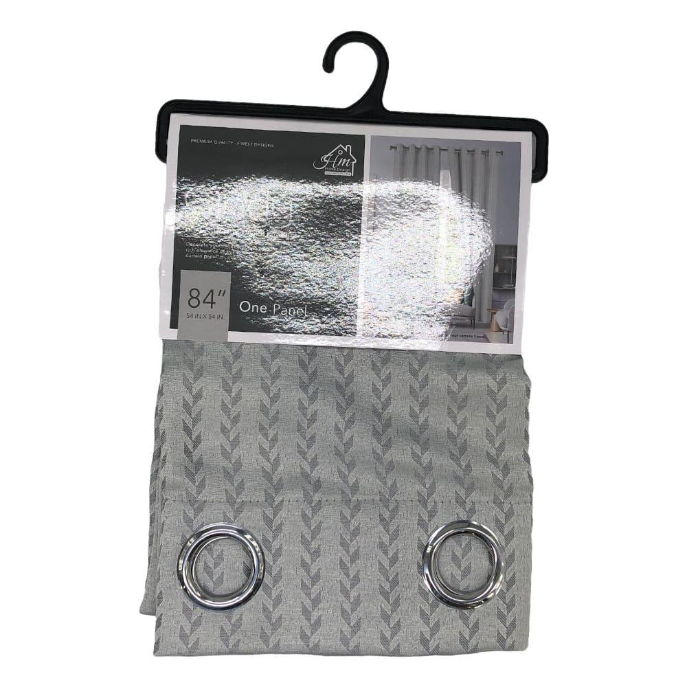 Cortina Home Design Cindy Con Aros 54" x 84" - Gris Claro