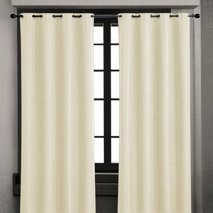 Cortina Home Elegance Doha / Ivory con Aros – 54" x 84" - Home Elegance - Titan.com.pa - 2100000311224
