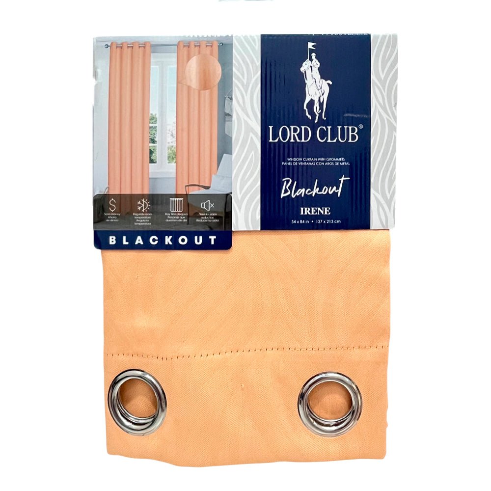 Cortina Irene Peach / Lord Club / Blackout con Aros / 54" x 84" - Lord Club - Titan.com.pa - 2100000898169