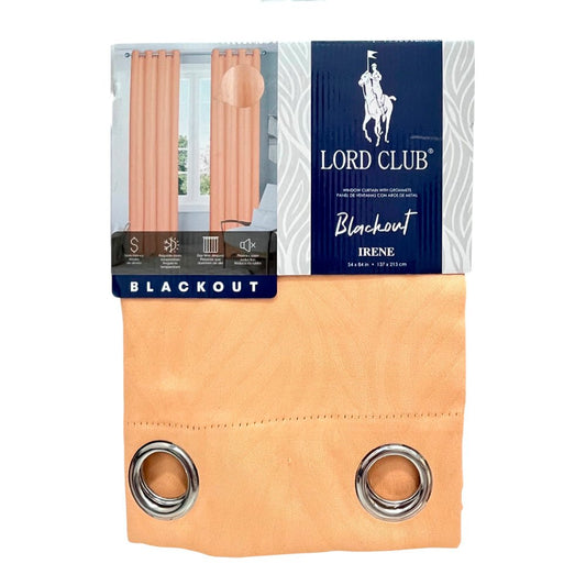 Cortina Irene Peach / Lord Club / Blackout con Aros / 54" x 84" - Lord Club - Titan.com.pa - 2100000898169