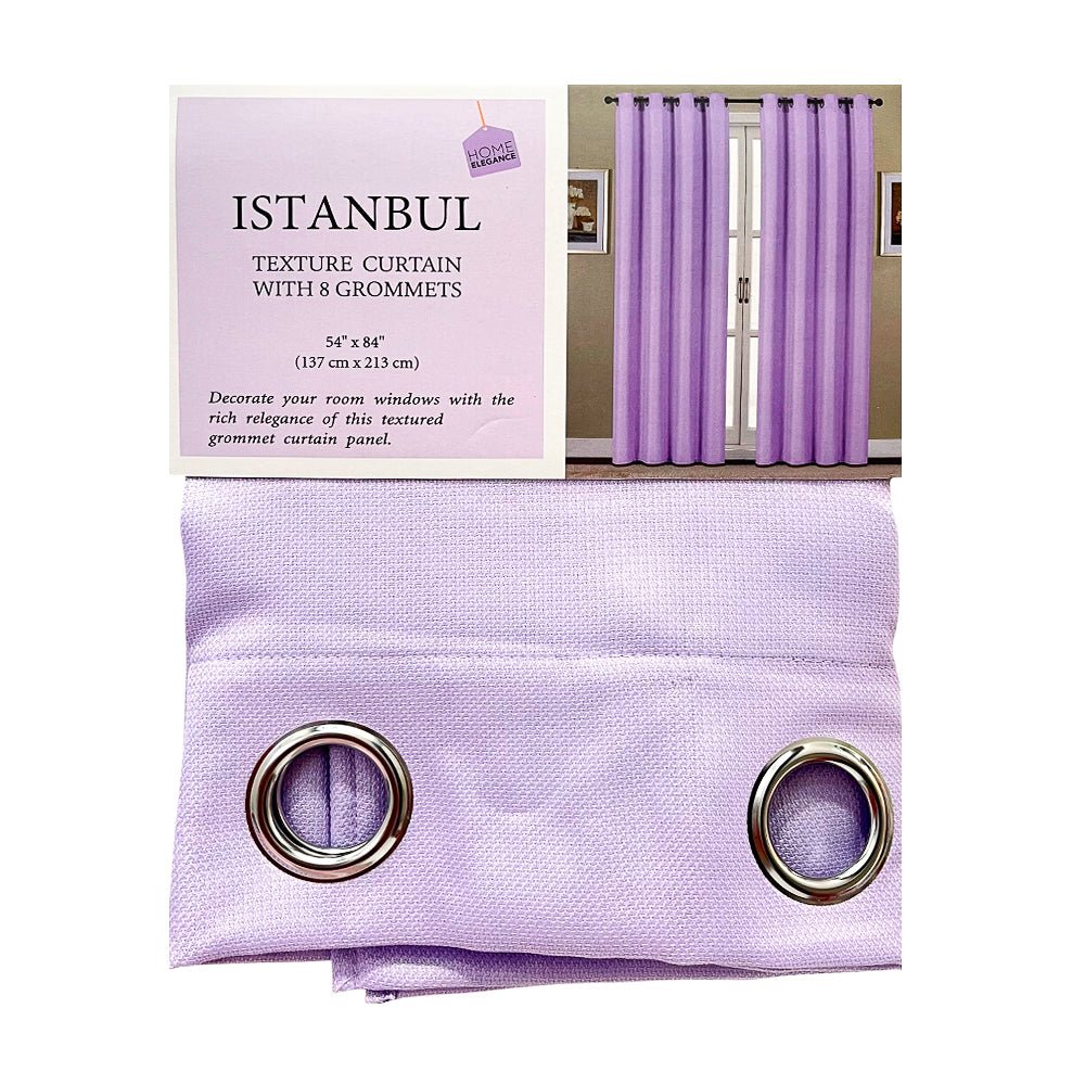 Cortina Istanbul Home Elegance / Lila con Aros – 54" x 84" - Home Elegance - Titan.com.pa - 2100000597864