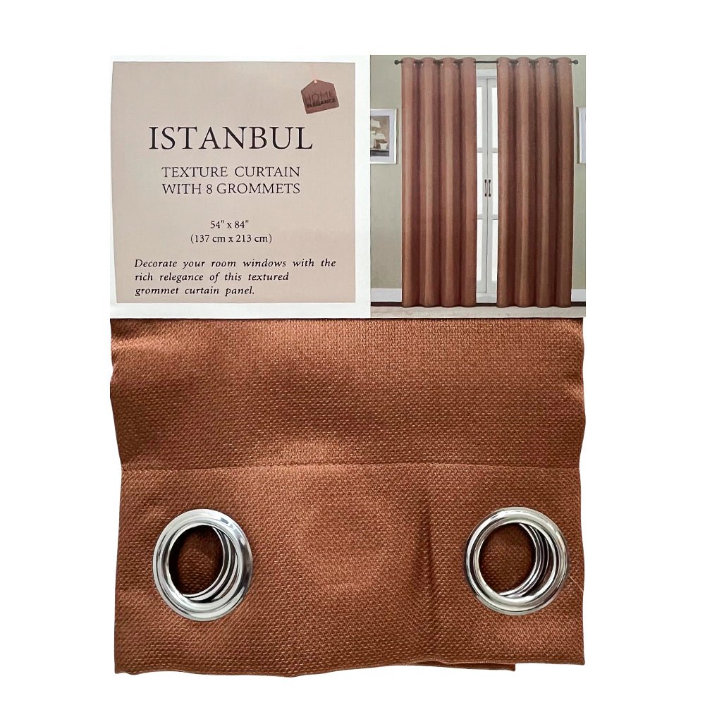 Cortina Istanbul Home Elegance / Mocha con Aros – 54" x 84" - Home Elegance - Titan.com.pa - 2100000550067