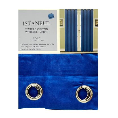 Cortina Istanbul Home Elegance / Royal Blue con Aros – 54" x 84" - Home Elegance - Titan.com.pa - 2100000427925