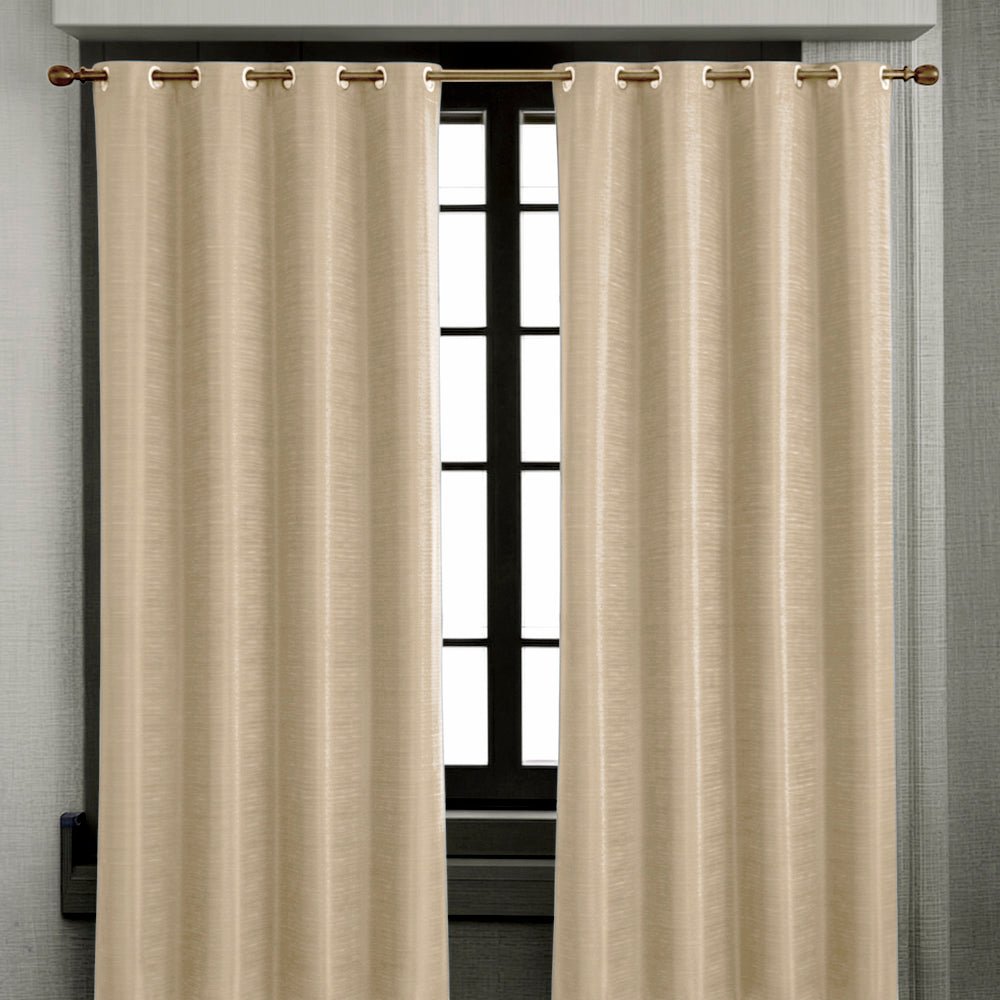 Cortina Istanbul Home Elegance / Taupe con Aros 54" x 84" - Home Elegance - Titan.com.pa - 2100000445196