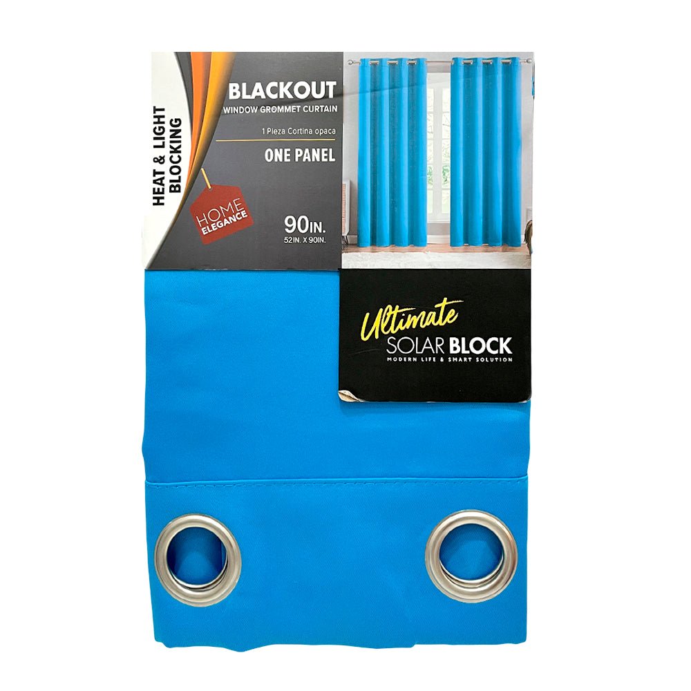 Cortina Jasmine / Home Elegance / Blackout Blue con Aros / 52" x 90" - Home Elegance - Titan.com.pa - 2100000551453