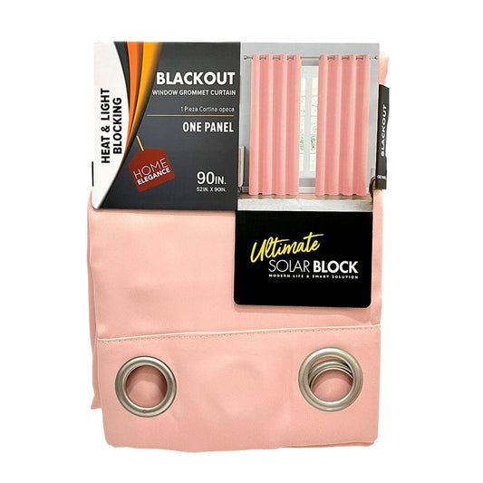 Cortina Jasmine / Home Elegance / Blackout Blush con Aros / 52" x 90" - Home Elegance - Titan.com.pa - 2100000371396