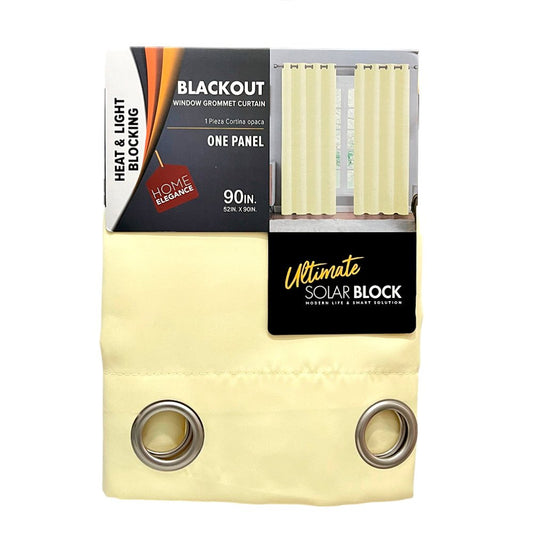 Cortina Jasmine / Home Elegance / Blackout Cream con Aros / 52" x 90" - Home Elegance - Titan.com.pa - 2100000927661