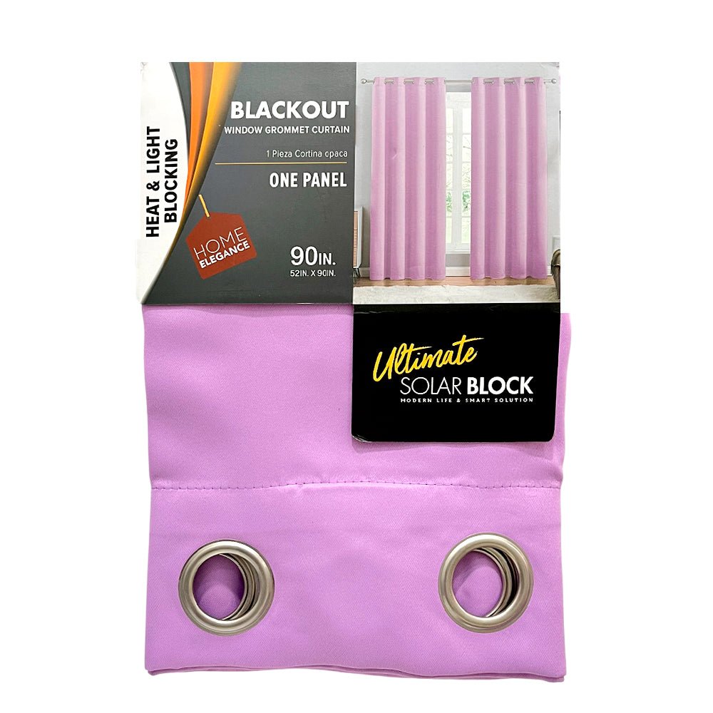 Cortina Jasmine / Home Elegance / Blackout Light Purple con Aros / 52"x90" - Home Elegance - Titan.com.pa - 2100000208920