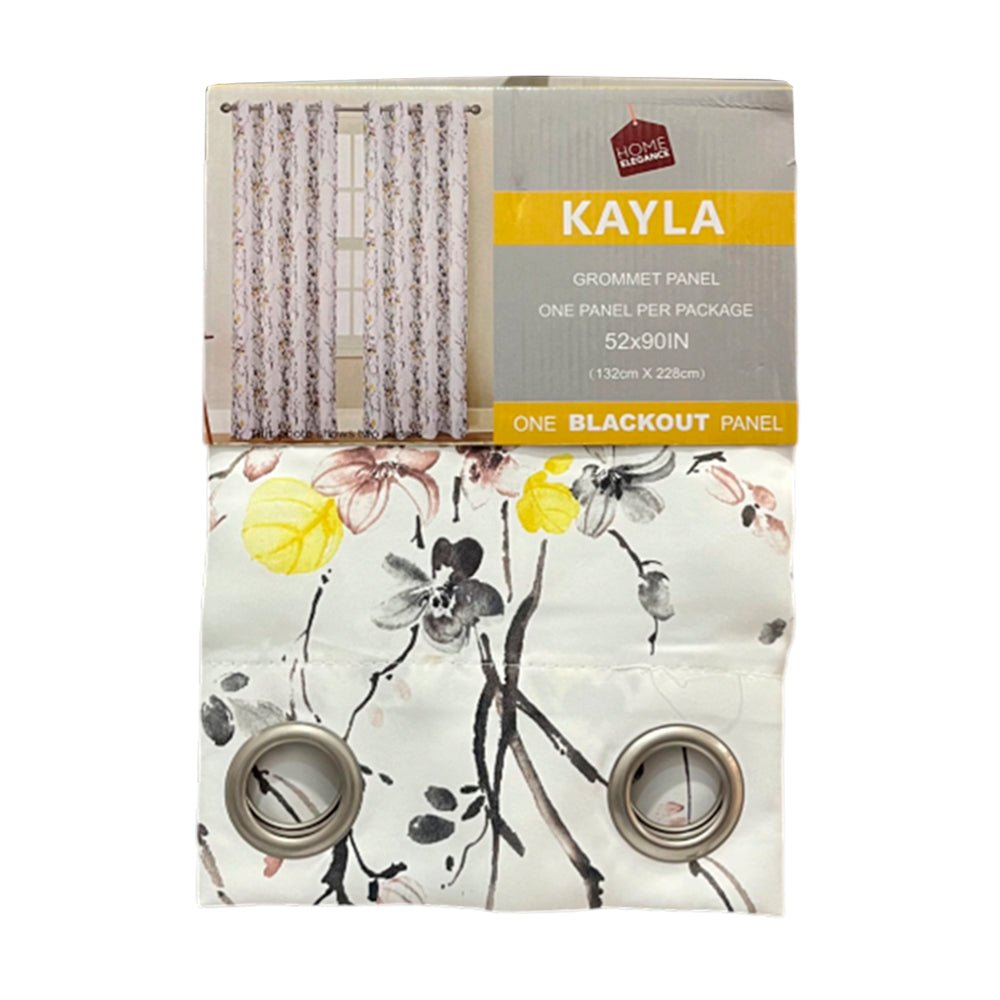 Cortina Kayla Yellow 52” X 90” Blackout C/Aros Home Elegance - Home Elengace - Titan.com.pa - 2100000229215